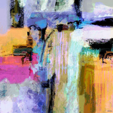 Concept I Black Modern Wood Framed Art Print with Double Matting by Tienhaara, Michael