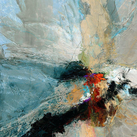 Sculpted IV White Modern Wood Framed Art Print with Double Matting by Tienhaara, Michael