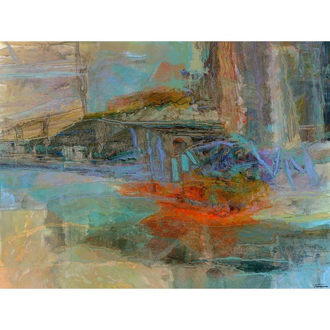 Emergence IV White Modern Wood Framed Art Print by Tienhaara, Michael