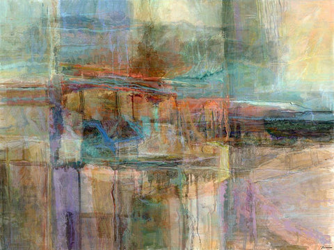 Emergence V White Modern Wood Framed Art Print with Double Matting by Tienhaara, Michael