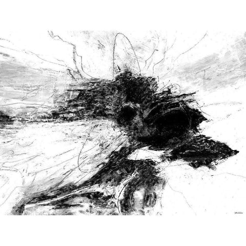 B and W II White Modern Wood Framed Art Print by Tienhaara, Michael