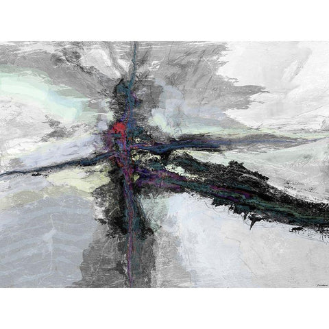 B and W  Color Accents I Black Modern Wood Framed Art Print with Double Matting by Tienhaara, Michael