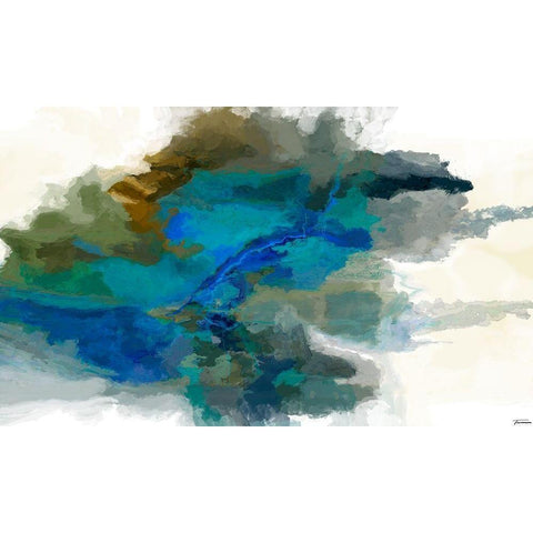 Craters I White Modern Wood Framed Art Print by Tienhaara, Michael