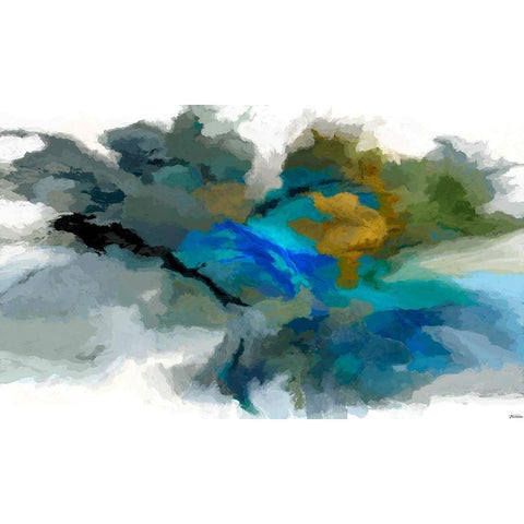 Craters II White Modern Wood Framed Art Print by Tienhaara, Michael