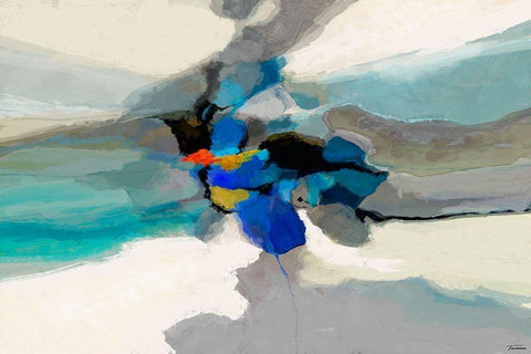 Cumulus I Black Ornate Wood Framed Art Print with Double Matting by Tienhaara, Michael