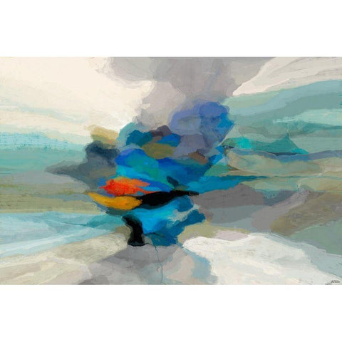 Cumulus II White Modern Wood Framed Art Print by Tienhaara, Michael