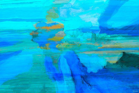 Emanate I Black Ornate Wood Framed Art Print with Double Matting by Tienhaara, Michael