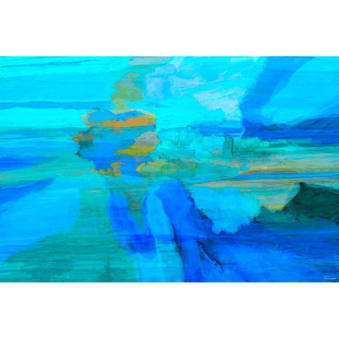 Emanate I White Modern Wood Framed Art Print by Tienhaara, Michael