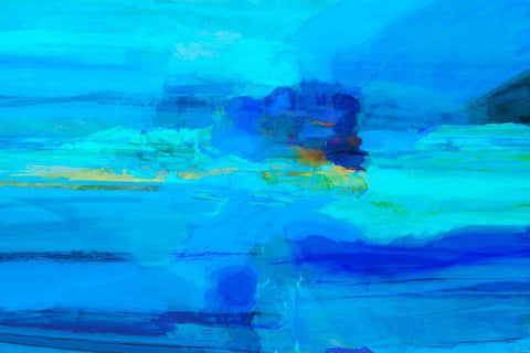 Emanate II White Modern Wood Framed Art Print with Double Matting by Tienhaara, Michael