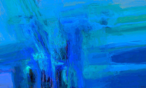 Mood Shift I Black Ornate Wood Framed Art Print with Double Matting by Tienhaara, Michael