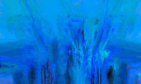 Mood Shift II White Modern Wood Framed Art Print with Double Matting by Tienhaara, Michael