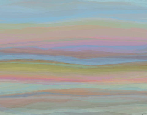 Contours X White Modern Wood Framed Art Print with Double Matting by Tienhaara, Michael