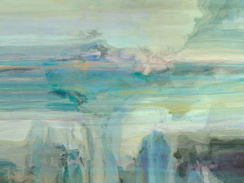 Melodious III White Modern Wood Framed Art Print with Double Matting by Tienhaara, Michael