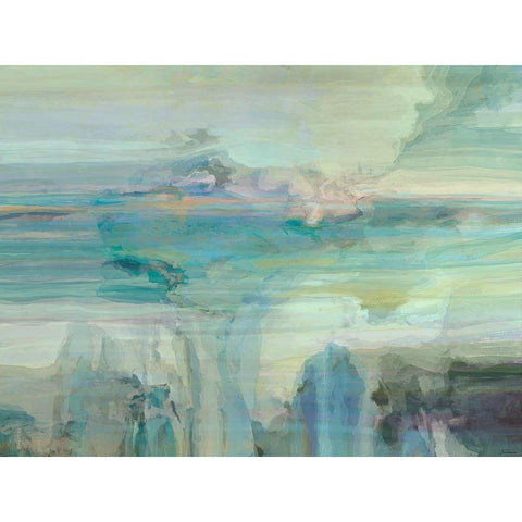 Melodious III White Modern Wood Framed Art Print by Tienhaara, Michael