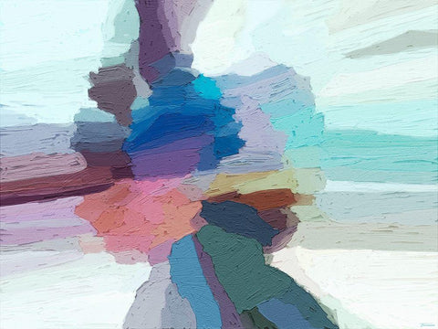 Pulsations I White Modern Wood Framed Art Print with Double Matting by Tienhaara, Michael