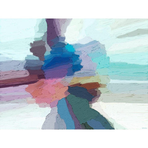 Pulsations I White Modern Wood Framed Art Print by Tienhaara, Michael