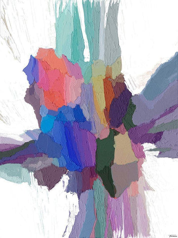 Pulsations III Black Ornate Wood Framed Art Print with Double Matting by Tienhaara, Michael