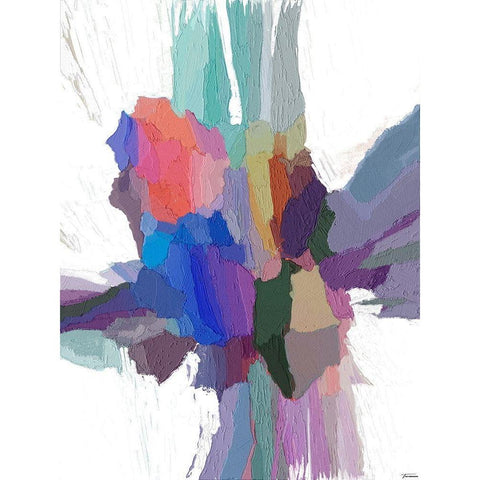 Pulsations III White Modern Wood Framed Art Print by Tienhaara, Michael