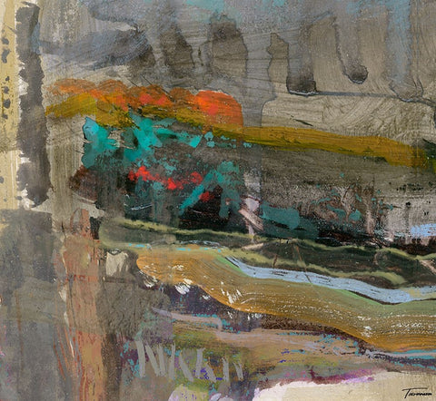 Reflective II Black Modern Wood Framed Art Print by Tienhaara, Michael