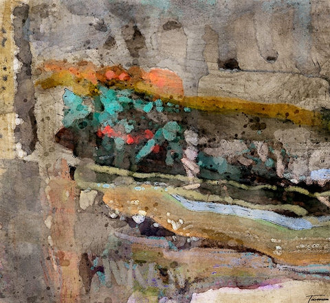 Reflective II WC V I Black Modern Wood Framed Art Print by Tienhaara, Michael