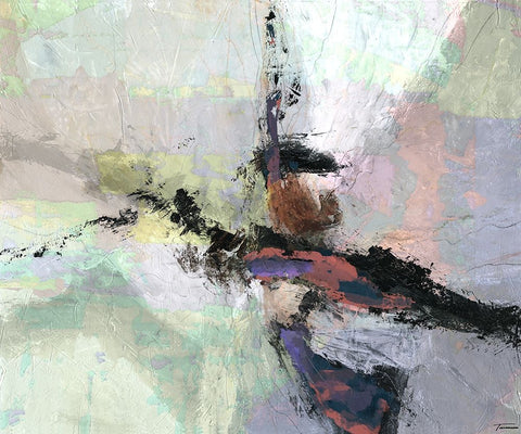 Dispassion II Black Modern Wood Framed Art Print by Tienhaara, Michael