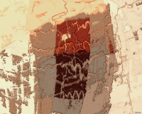 Sherbert II V 2 White Modern Wood Framed Art Print with Double Matting by Tienhaara, Michael