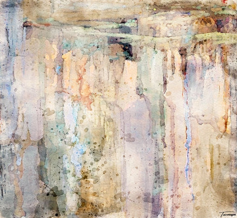 Musings I WC V II Black Modern Wood Framed Art Print by Tienhaara, Michael