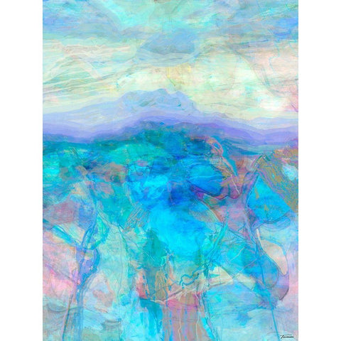 Derivative I Black Modern Wood Framed Art Print with Double Matting by Tienhaara, Michael