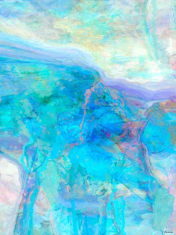 Derivative II Black Ornate Wood Framed Art Print with Double Matting by Tienhaara, Michael