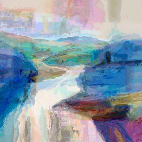 Grandeur II Black Ornate Wood Framed Art Print with Double Matting by Tienhaara, Michael