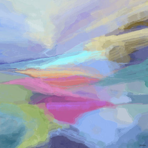 Transcendent II Black Ornate Wood Framed Art Print with Double Matting by Tienhaara, Michael