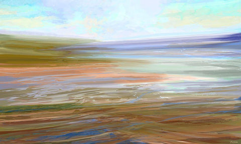 Forever I White Modern Wood Framed Art Print with Double Matting by Tienhaara, Michael