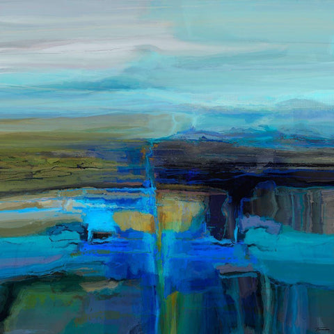 Perpetual I Black Ornate Wood Framed Art Print with Double Matting by Tienhaara, Michael