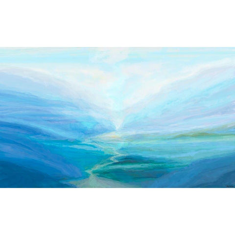 Canyon III Black Modern Wood Framed Art Print with Double Matting by Tienhaara, Michael