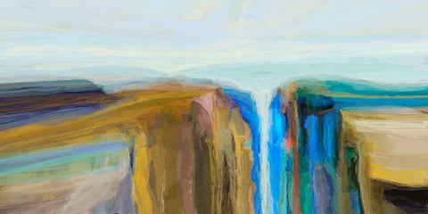 Formation III Black Ornate Wood Framed Art Print with Double Matting by Tienhaara, Michael