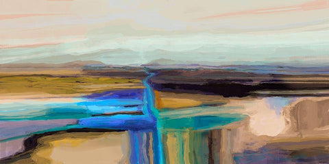 Formation IV White Modern Wood Framed Art Print with Double Matting by Tienhaara, Michael