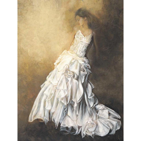 Donna in bianco White Modern Wood Framed Art Print by Bassetti, Andrea