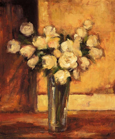 The Arrangement II White Modern Wood Framed Art Print with Double Matting by Casey, Anna