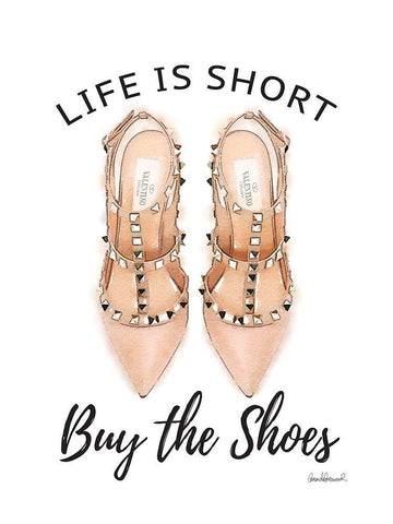 Buy the Shoes III Black Ornate Wood Framed Art Print with Double Matting by Greenwood, Amanda