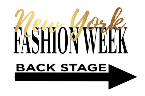 Fashion Week New York Gold Black Ornate Wood Framed Art Print with Double Matting by Greenwood, Amanda