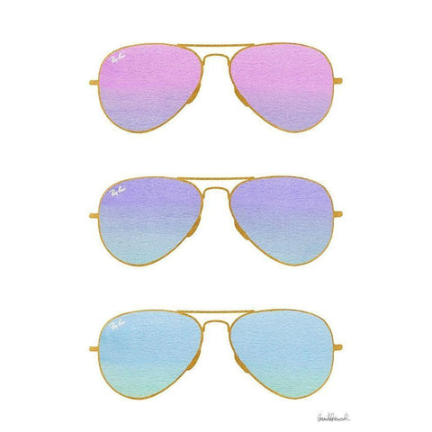 Sunglasses White Modern Wood Framed Art Print by Greenwood, Amanda