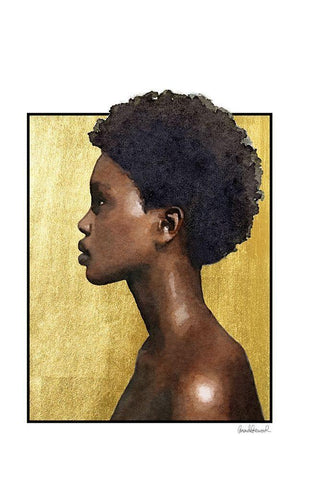 Majestic Black Ornate Wood Framed Art Print with Double Matting by Amanda Greenwood