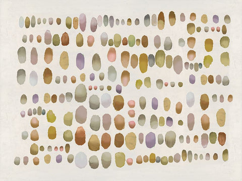 Playful Naturally III White Modern Wood Framed Art Print with Double Matting by Perry, Angela