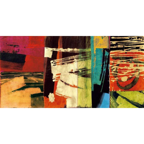 Chromatica Black Modern Wood Framed Art Print by James, Andy