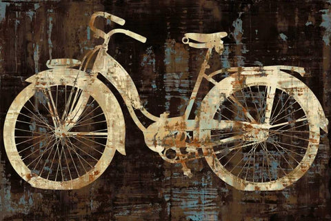 Vintage Ride Black Ornate Wood Framed Art Print with Double Matting by Wade, Amanda