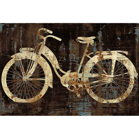 Vintage Ride Black Modern Wood Framed Art Print by Wade, Amanda