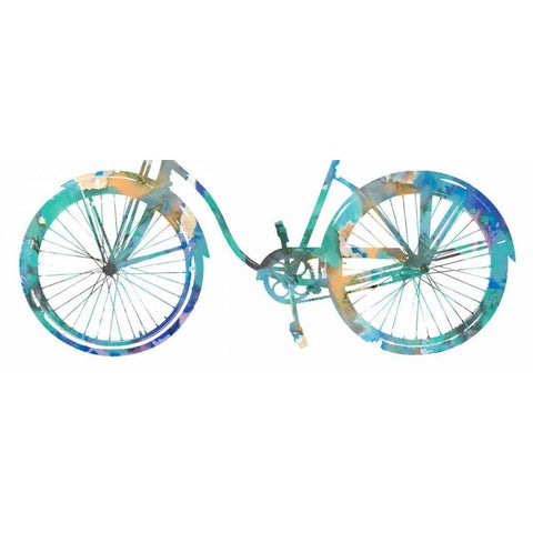 Bike Ride II Gold Ornate Wood Framed Art Print with Double Matting by Wade, Amanda