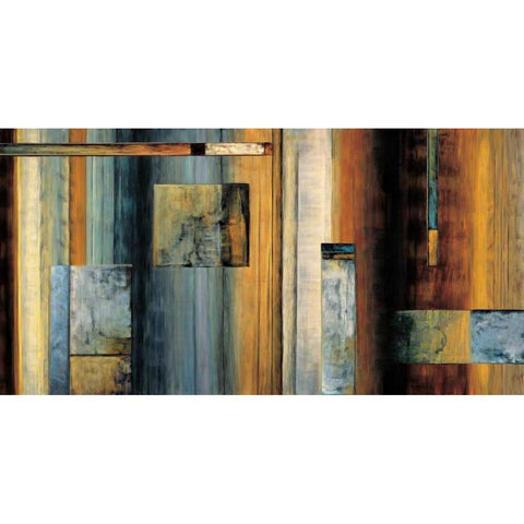 Escapade Black Modern Wood Framed Art Print with Double Matting by Summers, Aaron