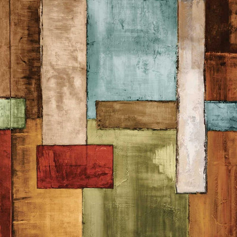 Another Dimension II Black Modern Wood Framed Art Print with Double Matting by Summers, Aaron