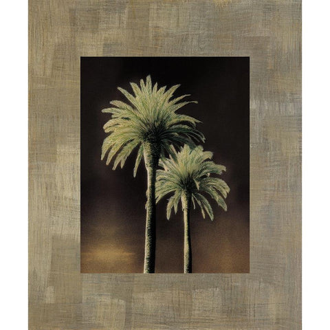 Palmas II Gold Ornate Wood Framed Art Print with Double Matting by Trivelli, Andrea